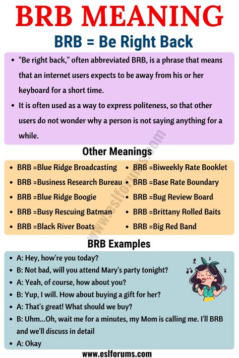 brb meaning in chat|brb urban dictionary.